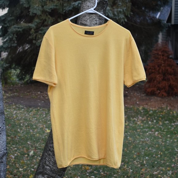 Zara Man Yellow T Shirt - Picture 1 of 4